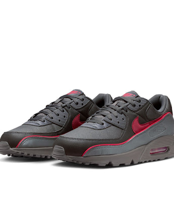 NIKE AIR MAX 90 PREMIUM | HV4517-001 IRON GREY/UNIVERSITY RED-BLACK