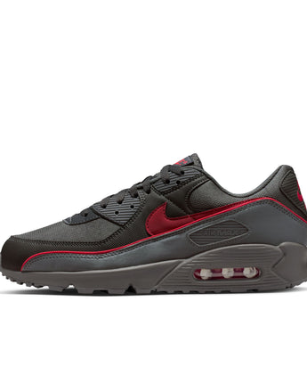 NIKE AIR MAX 90 PREMIUM | HV4517-001 IRON GREY/UNIVERSITY RED-BLACK