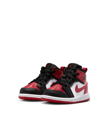 JORDAN 1 MID SE (TD) | HV4729-006 BLACK/VARSITY RED-WHITE