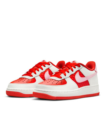 NIKE AIR FORCE 1 BG | HV5165-121 SUMMIT WHITE/PINK FOAM-LT CRIMSON