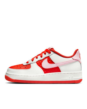 NIKE AIR FORCE 1 BG | HV5165-121 SUMMIT WHITE/PINK FOAM-LT CRIMSON