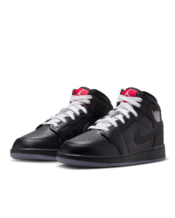 AIR JORDAN 1 MID BG | HV5180-010 BLACK/BLACK-WHITE-WOLF GREY