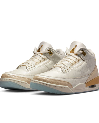 W AIR JORDAN 3 RETRO "CHAMPAGNE AND OYSTERS" | IB2255-100 SAIL/TEAM GOLD-PALE IVORY-METALLIC GOLD