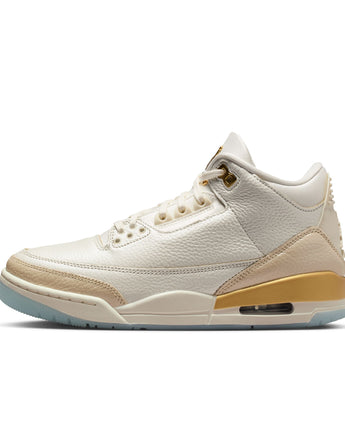 W AIR JORDAN 3 RETRO "CHAMPAGNE AND OYSTERS" | IB2255-100 SAIL/TEAM GOLD-PALE IVORY-METALLIC GOLD