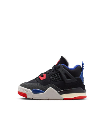 AIR JORDAN 4 RETRO OG "RARE AIR" (TD) | IB4387-003 BLACK/FIRE RED-DEEP ROYAL BLUE