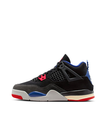AIR JORDAN 4 RETRO OG "RARE AIR" (PS) | IB4388-003 BLACK/FIRE RED-DEEP ROYAL BLUE