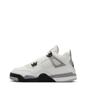 AIR JORDAN 4 RETRO OG "WHITE CEMENT" (PS) | IB4388-100 SUMMIT WHITE/FIRE RED-CEMENT GREY-BLACK