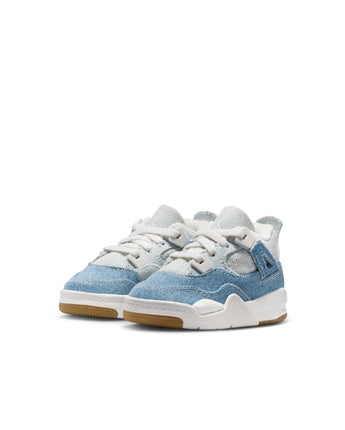 AIR JORDAN 4 RETRO TEX "WORN BLUE" (TD) | IB6714-100 SAIL/WORN BLUE-METALLIC GOLD