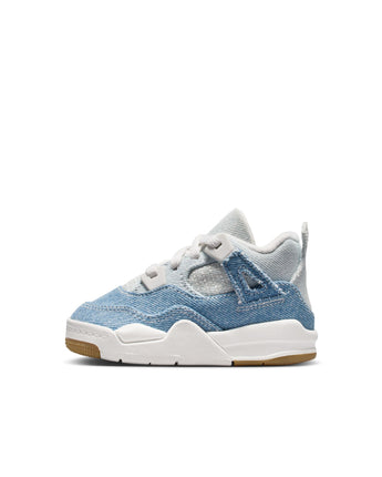 AIR JORDAN 4 RETRO TEX "WORN BLUE" (TD) | IB6714-100 SAIL/WORN BLUE-METALLIC GOLD
