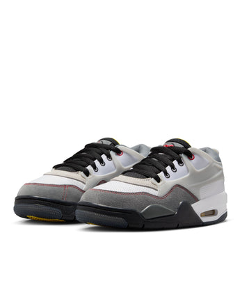 AIR JORDAN 4 RM BG PRM | IB8051-100 WHITE/FIRE RED-BLACK-SMOKE GREY