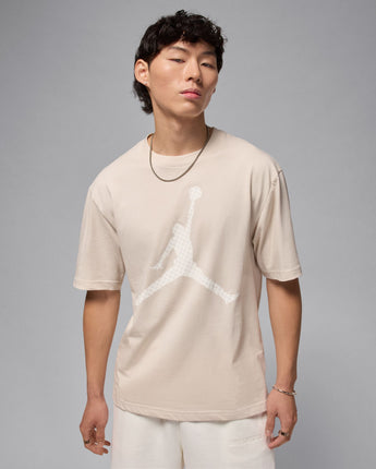 JORDAN BROOKLYN MG FILL SHORT SLEEVES CREW | IF0399-104 LT OREWOOD BRN/SAIL