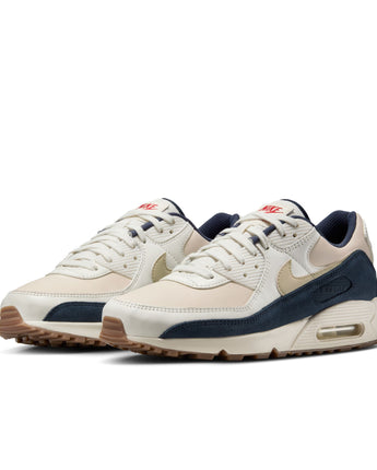NIKE AIR MAX 90 PREMIUM | IH4379-110 PALE IVORY/LT KHAKI-THUNDER BLUE-SAIL