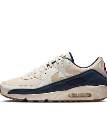 NIKE AIR MAX 90 PREMIUM | IH4379-110 PALE IVORY/LT KHAKI-THUNDER BLUE-SAIL