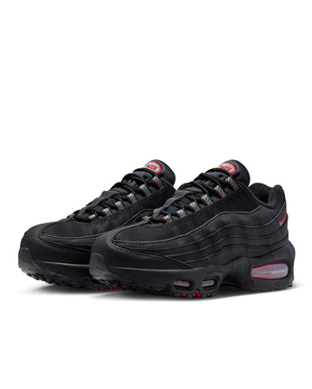 NIKE AIR MAX 95 LTR (GS) | II4130-011 BLACK/SMOKE GREY-UNIVERSITY RED-WHITE