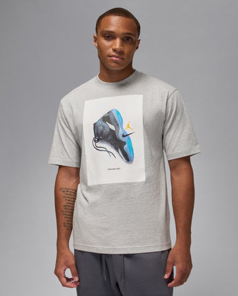 JORDAN BROOKLYN AJ11 AD GFX SHORT SLEEVE CREW | IM6503-050 GREY HEATHER
