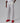 JORDAN BROOKLYN ST FLC OPEN-HEM TROUSERS | IM9203-054 NEUTRAL GREY/HTR/UNIVERSITY RED