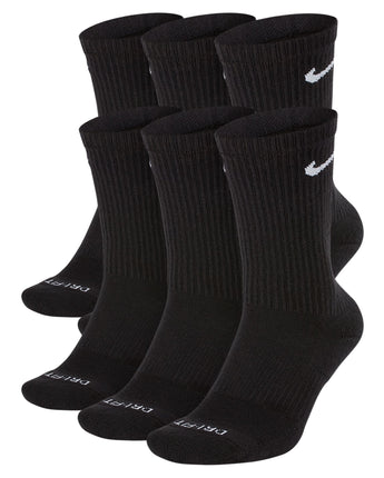 NIKE EVERYDAY PLUS CUSHIONED CREW 6PR | SX6897-010 BLACK