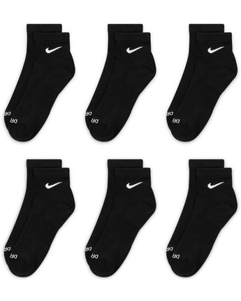 NIKE EVERYDAY PLUS CUSHIONED ANKLE 6PR | SX6899-010 BLACK/WHITE