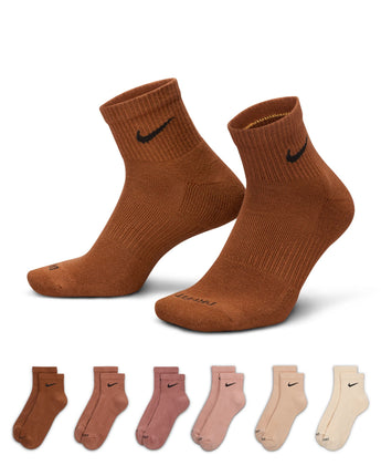 NIKE EVERYDAY PLUS CUSHIONED ANKLE 6PR | SX6899-904 MULTI-COLOR