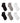 NIKE EVERYDAY PLUS CUSHIONED ANKLE 6PR | SX6899-965 MULTI-COLOR