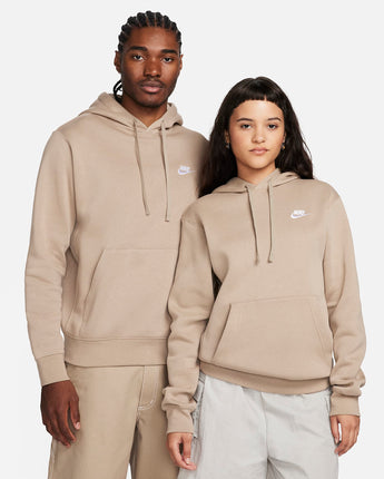 Nike Sportswear Club Fleece Pullover Hoodie - Khaki/Khaki/White