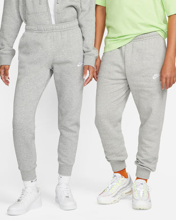 Nike Sportswear Club Fleece Joggers - Dark Grey Heather/Matte Silver/White