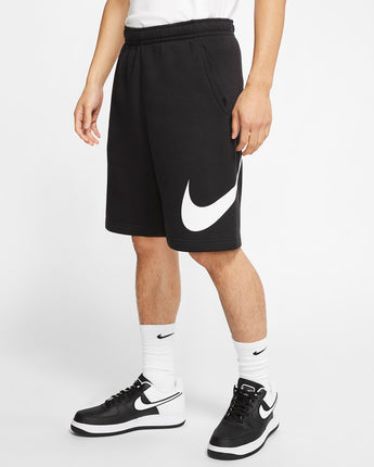 Nike Sportswear Club Men's Graphic Shorts - Black/White/White