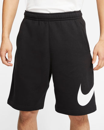 Nike Sportswear Club Men's Graphic Shorts - Black/White/White