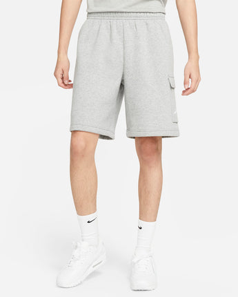 Nike Sportswear Club Men's Cargo Shorts - Dark Grey Heather/Matte Silver/White