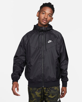 Nike Sportswear Windrunner Men's Hooded Jacket - Black/White