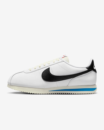 Nike Cortez Leather Women's Shoes - White/Light Photo Blue/Sail/Black