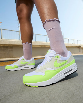 Nike Air Max 1 Women's Shoes - White/Sea Glass/Black/Volt