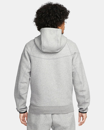 NIKE SPORTSWEAR TECH FLEECE FULL ZIP HOODIE | FB7921-063 GRAY/BLACK