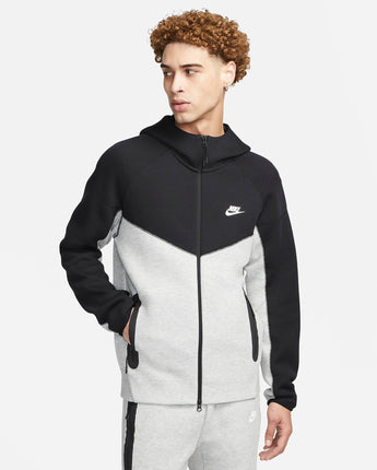 Nike Sportswear Tech Fleece Windrunner Men's Full-Zip Hoodie - Dark Grey Heather/Black/White