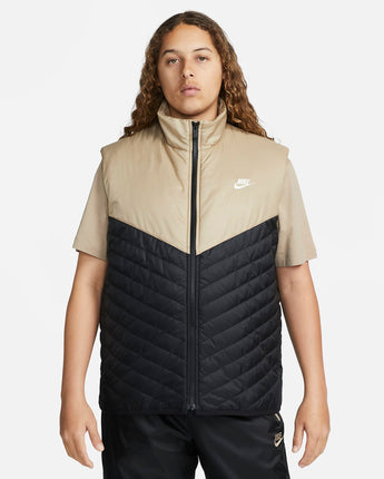 Nike Therma-FIT Windrunner Men's Midweight Puffer Vest - Black/Khaki/Sail