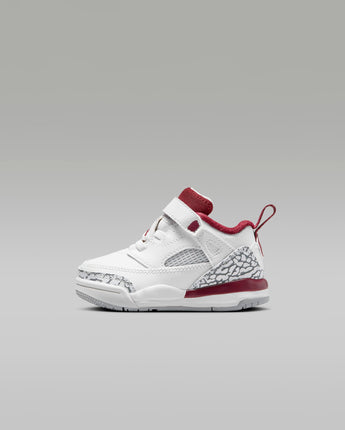 Jordan Spizike Low Baby/Toddler Shoes - White/Wolf Grey/Anthracite/Team Red