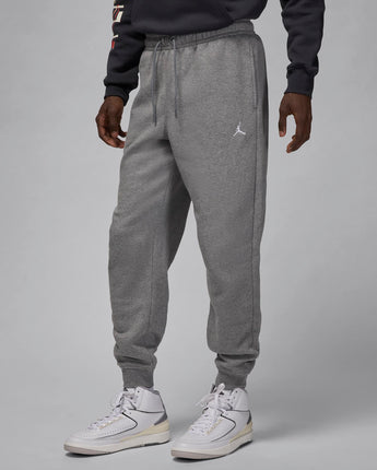 Jordan Brooklyn Fleece Men's Pants - Carbon Heather/White