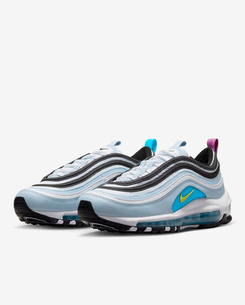 NIKE AIR MAX 97 (GS) | 921522-408 BLUE WHISPER/WHITE/BLUE LIGHTNING/OPTIC YELLOW