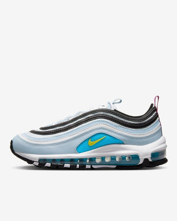 NIKE AIR MAX 97 (GS) | 921522-408 BLUE WHISPER/WHITE/BLUE LIGHTNING/OPTIC YELLOW