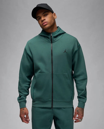 JORDAN SPORT HOOP FLEECE DRI-FIT FULL-ZIP HOODIE | FV8602-366 OXIDIZED GREEN/BLACK