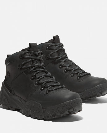 TIMBERLAND MOTION SCRAMBLE MID LACE-UP WATERPROOF HIKING BOOT | TB0A6CEN-W02 BLACK FULL-GRAIN