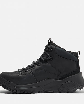 TIMBERLAND MOTION SCRAMBLE MID LACE-UP WATERPROOF HIKING BOOT | TB0A6CEN-W02 BLACK FULL-GRAIN