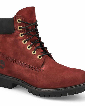 TIMBERLAND 6IN PREMIUM BOOT | TB0A5VB5-C60 BURGUNDY NUBUCK