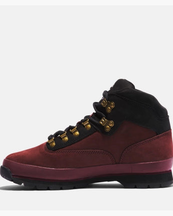 TIMBERLAND EURO HIKER MID BOOT | TB0A5ZQ5-C60 BURGUNDY NUBUCK