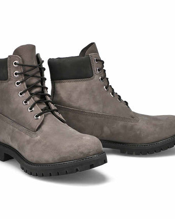 TIMBERLAND PREMIUM 6 INCH LACE UP WP BOOT | TB0A62BH-033 MEDIUM GREY NUBUCK