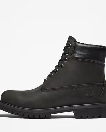 TIMBERLAND 6INCH PREMIUM WARM LINED BOOT | TB0A2E2P-001 BLACK NUBUCK