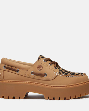 TIMBERLAND WOMEN'S STONE STREET BOATSHOE | TB0A2GVF-EN3 MEDIUM BEIGE NUBUCK