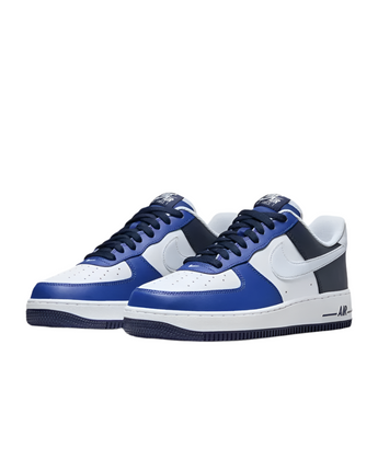 NIKE AIR FORCE 1 '07 LV8 | FQ8825-100 WHITE/FOOTBALL GREY/GAME ROYAL/MIDNIGHT NAVY